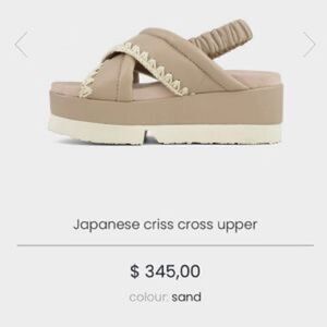 Mou Japanese criss cross upper